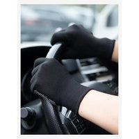 Men's Summer Driving Gloves with Touchscreen Functionality - UV Protection, Sweat-Absorbent, Non-Slip