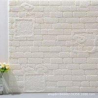 3D Brick Pattern Self-Adhesive Wall Stickers for Room Decor and Renovation