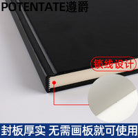 ZunJue Hardcover Sketchbook for Drawing and Sketching, A3 A4 A5 Portable Hardbound Notebook, 120g Paper