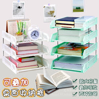 Plastic Horizontal File Organizer Tray for Documents and Office Supplies