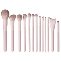 13-Piece Peach Blossom Makeup Brush Set for Face and Eyes