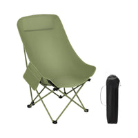 Outdoor Moon Chair, High Back Reclining Beach Chair, Portable Folding Camping Chair, Fishing Stool