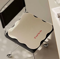 Korean Style Solid Color Ice Silk Chair Cushion for Summer Breathable Dining Office Classroom Seat Pad