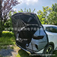 Car Trunk Screen Tent for RVs and Self-Driving Tours, Ventilated Tailgate Mosquito Net