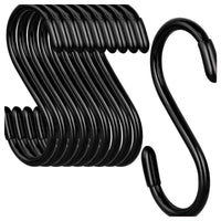 Heavy Duty J-Hooks for Garage, Garden, and Home Organization - Coated Metal Utility Hooks for Hanging Tools, Plants, and More