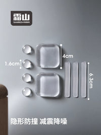 Shuangshan Transparent Door Handle Wall Protector Pads