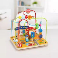boby Large Wooden City Traffic Bead Maze for Toddlers 0-3 Years Educational Toy