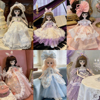 BJD Doll Clothes Set for 30cm Dolls, Lolita Style Dress Outfit