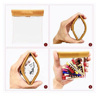 Golf Ball Tee Holder Pouch with Automatic Closure, Portable Waist Bag for Golf Accessories