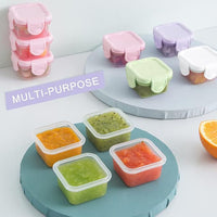 Mini Lidded Food Storage Containers for Baby Food, Candy, and Snacks - Freezer Safe and Airtight