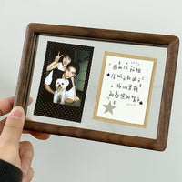 DIY Walnut Wood Photo Frame Kit for Instax Photos - Valentine's Day / Anniversary Gift