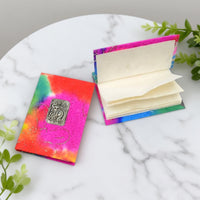 Thai Souvenir Handmade Paper Notebook with Embossed Tin Decoration