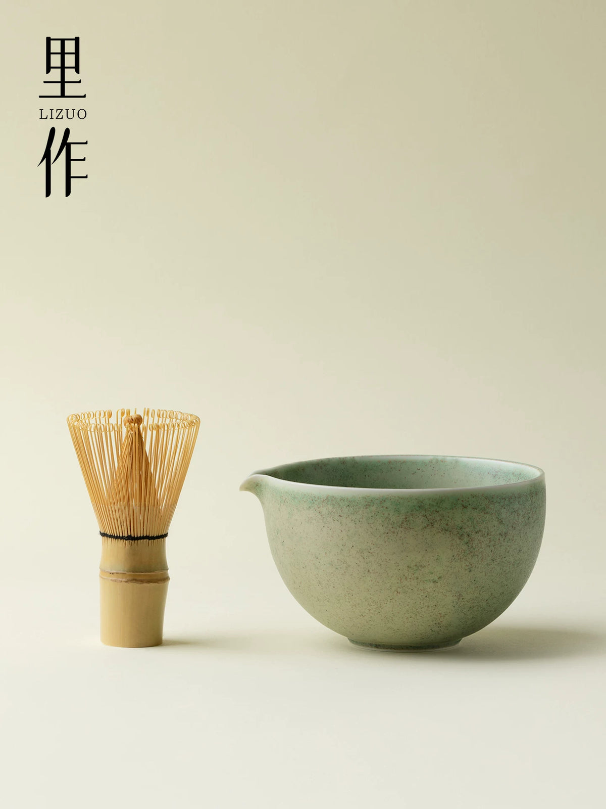 Japanese Style Matcha Bowl and Whisk Set for Traditional Tea Ceremony