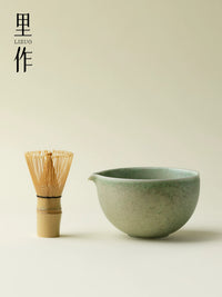 Japanese Style Matcha Bowl and Whisk Set for Traditional Tea Ceremony