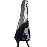 Guitar Dust Cover for Acoustic, Electric Guitars & Basses - Transparent Frosted/Silver-Coated Instrument Protector