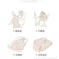 New Style Multi-functional Cotton Thread Blanket for Camping, Bedroom, Living Room, Sofa Cushion, Decorative Sofa Cover