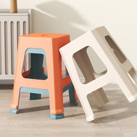 Stackable Non-Slip Plastic Stool for Home, Outdoor, and Commercial Use, Thickened Design