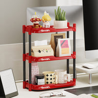 Desktop Cup Storage Rack with Drainage Tray, 2-Tier Kitchen Countertop Organizer for Mugs and Teacups