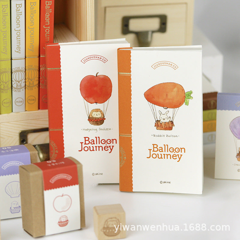 JIUKOUSHAN x Shen Xinru Hot Air Balloon Travel Mini Hardcover Notebook