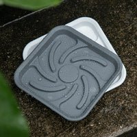 Plastic Plant Pot Saucer with Water Reservoir, Breathable Square Base Tray, PP Water Catching Tray, Mobile Flower Pot Base