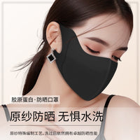 Shumeijia UPF50+ Collagen Sun Protection Mask with Eye Corner Coverage for Men and Women