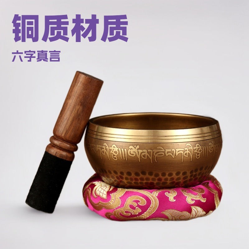 Tibetan Singing Bowl Set for Yoga Meditation and Sound Healing