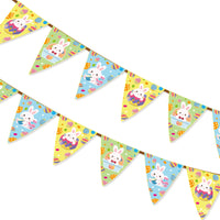 Happy Easter Party Decoration Banner Flag Set for Festive Atmosphere and Garden Decor