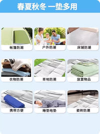 Aluminum Foil Moisture-Proof Camping Mat, Thickened Tent Ground Pad, Household Floor Mat, Dormitory Bed Damp-Proof Picnic Mat