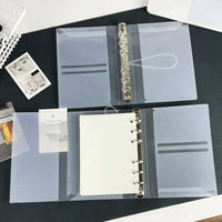 A6 Transparent PP Spiral Notebook Cover for Planners and Organizers