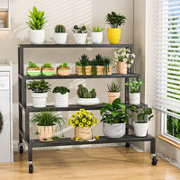 Waterproof Multi-Tier Metal Plant Stand for Indoor Outdoor Garden Balcony