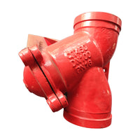 Grooved Y-Strainer for Fire Protection and Water Supply Pipelines