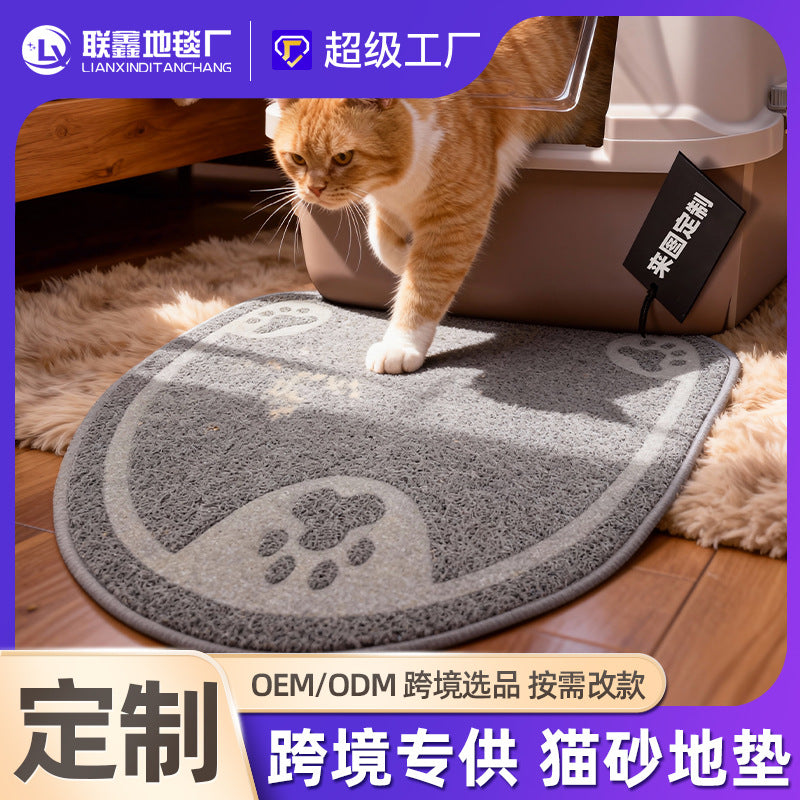 Cat Litter Mat - Absorbent, Waterproof, Easy Clean, Machine Washable, Soft Paw-Friendly Pad