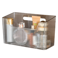 Wall-Mounted Bathroom Mirror Cabinet Organizer with Drainage Holes, No-Drill Installation