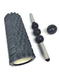 EVA Foam Roller Yoga Set with Massage Stick and Spiky Balls