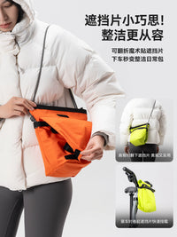 ROCKBROS Bicycle Front Handlebar Bag Waterproof Urban Commuter Outdoor Shoulder Bag for Folding Bikes