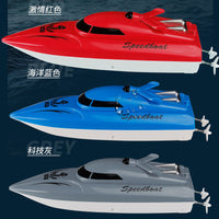 2.4G Remote Control High-Speed Racing Boat for Kids, Electric Rechargeable Toy Ship Model