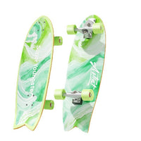 S7 Surfskate Skateboard for Cruising and Pumping, 32-inch Canadian Maple Deck