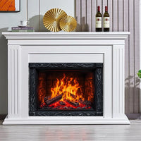3D Fireplace Flame Wall Sticker for Living Room Decor