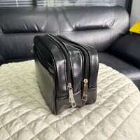 2025 Autumn New Travel Toiletry Bag Large Capacity Faux Leather Portable Wash Bag for Men