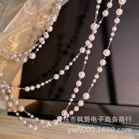 DIY Imitation Pearl Chain for Jewelry Making and Garment Embellishment, 3-8mm Graduated Faux Pearls