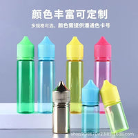 Gorilla V2/V3 Child-Resistant PET Chubby Unicorn Bottle with Flat Cap for E-Liquids
