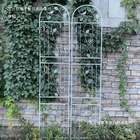 Iron Art Tortoise Moon Rose Clematis Climbing Trellis for Garden Wall Fence Outdoor Plants