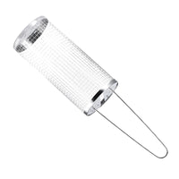 Stainless Steel Portable Rolling BBQ Grill Basket for Camping & Picnics