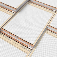 B5 Tear-Off Lined/Grid Notebook for Students, Aesthetic Design
