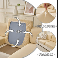 Summer Ice Silk Sofa Cover All-inclusive Non-slip Sofa Cushion Mat for Sectional Sofas