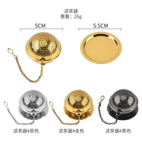 304 Stainless Steel Rotating Tea Infuser with Drip Tray