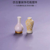 Miniature Resin Ancient Style Decorative Vases for Micro Landscape & Dollhouse Decor