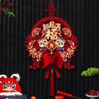 3D Fu Character Door Sticker for New Home Decoration, Housewarming Ceremony Supplies and Gift