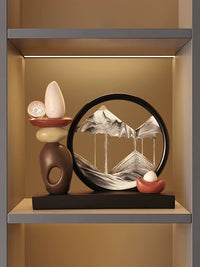 Hourglass Sand Art Decor for Living Room TV Cabinet Wine Cabinet Entrance Luxury High-End Office Decoration