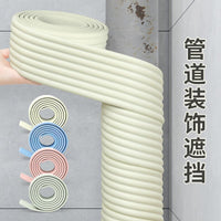 Pipe Insulation Wrap with Decorative Flowers for AC, Gas, Water Pipes